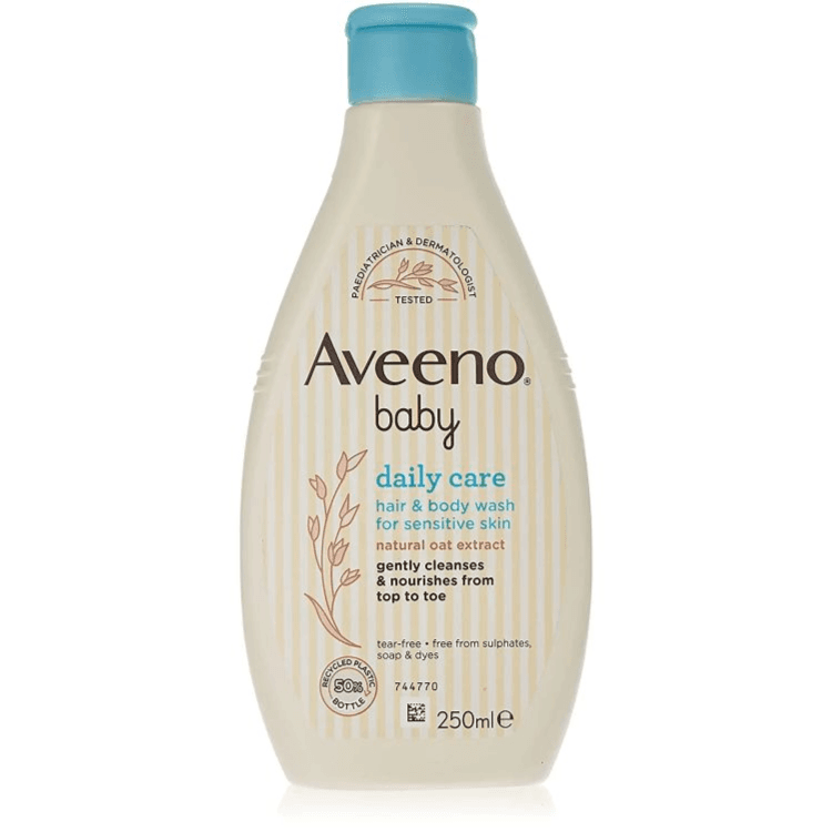 Aveeno Baby Daily Care Hair & Body Wash With Oat Extract For Sensitive Skin 250ml