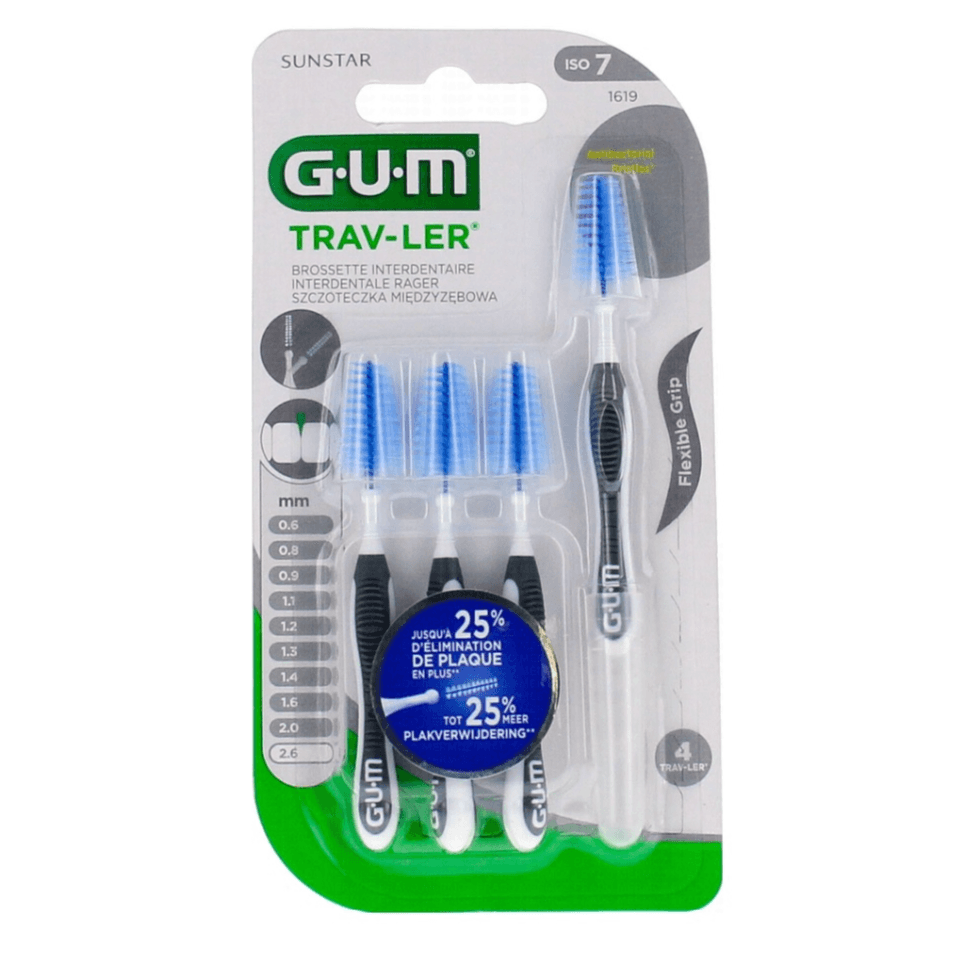 Gum Proxa Travler Interdental Brushes 1619 2.6mm 4 Units