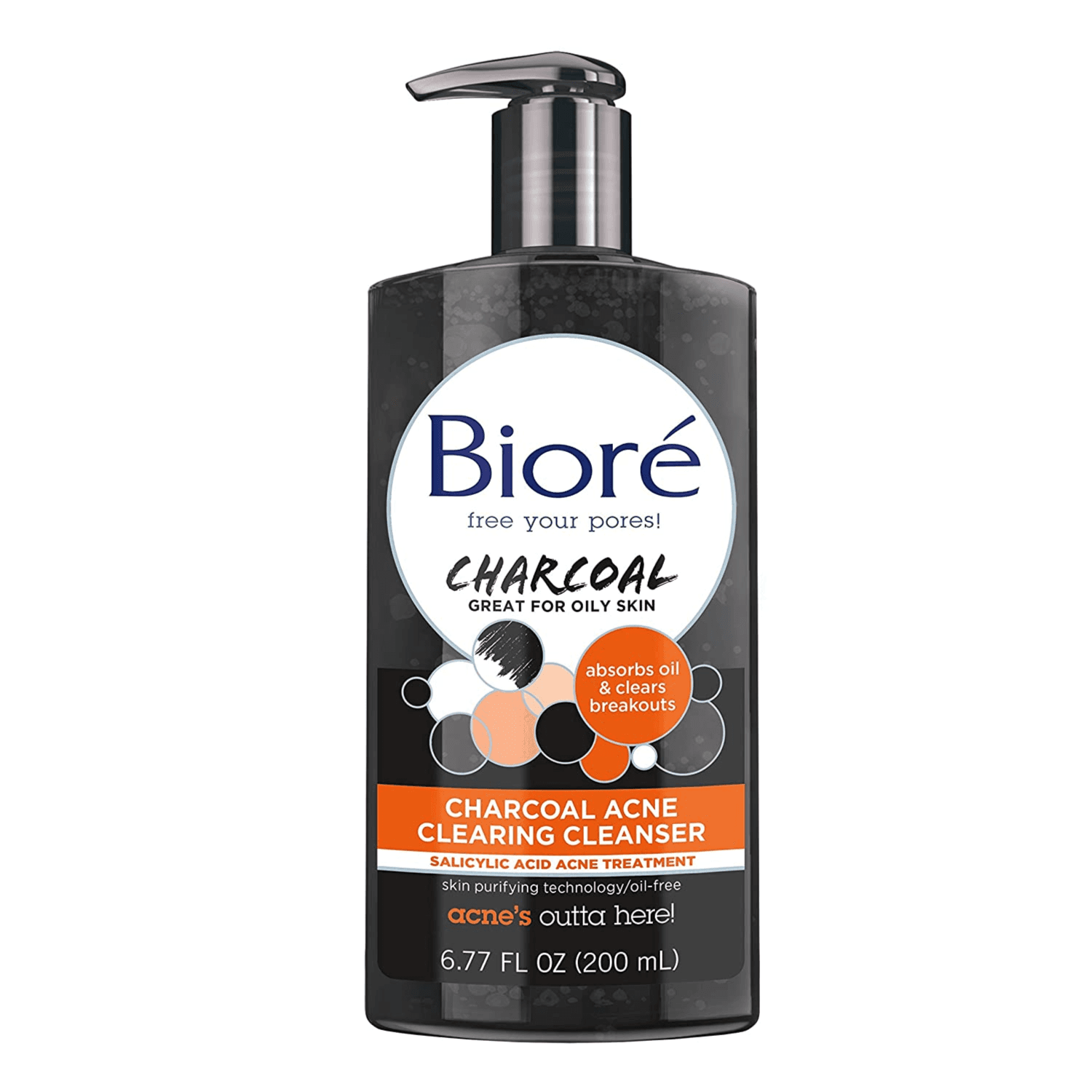 Biore Charcoal Acne Clearing Cleanser 200ml