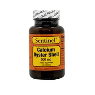 Sentinel Calcium Oyster Shell 500 Mg 100 Tablets