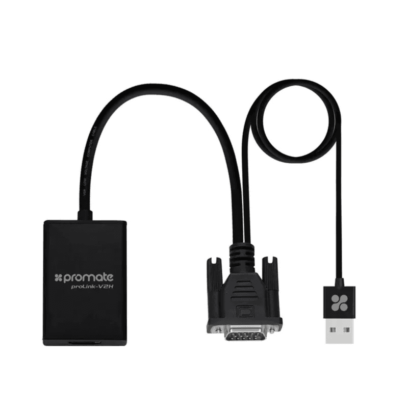 Promate Vga To Hdmi Adaptor Kit With Audio Support