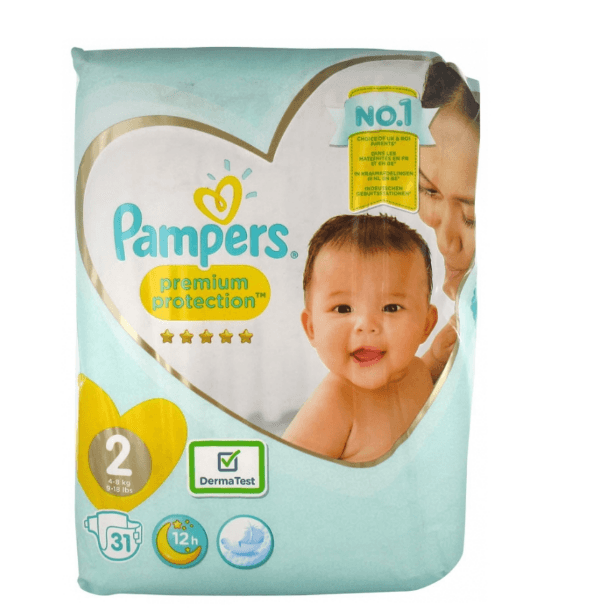 Pampers Premium Protection Size Two 31 Diapers