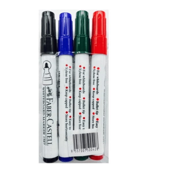 Faber-Castell Marker Whiteboard Assorted 4x Round Tip - 7535