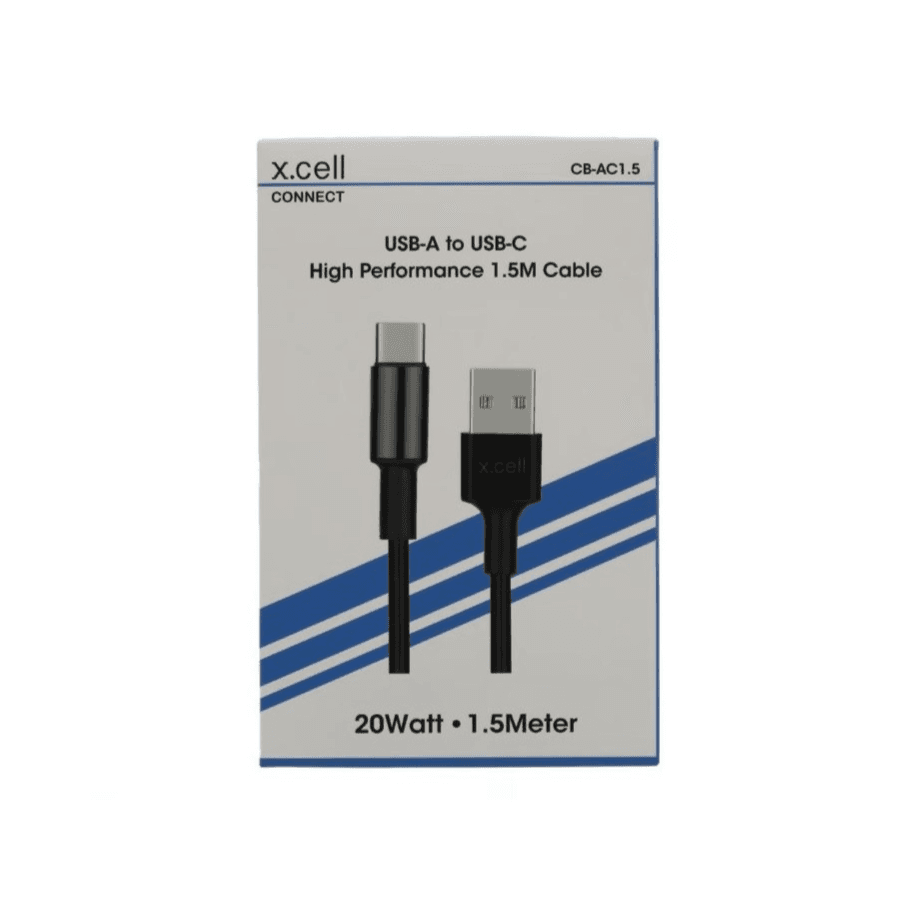 X.Cell Type C-USB Cable 1.5 Meter Black