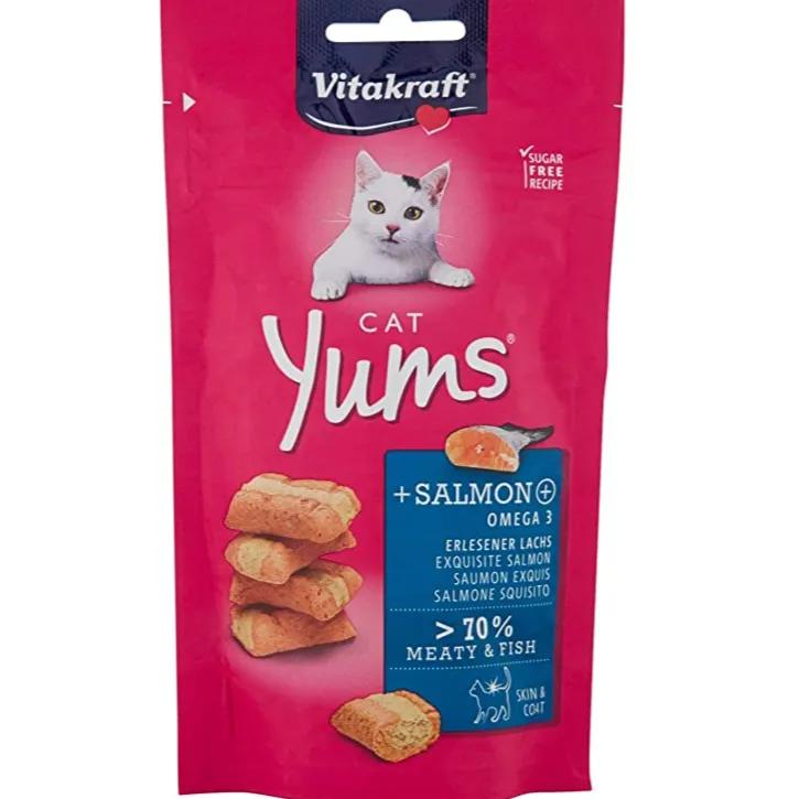 Vitakraft Cat Treat Cat Yums + Salmon + Omega3 40g