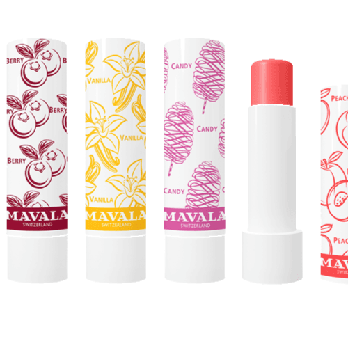 Mavala Tinted Lip Balm Display With Products V96306