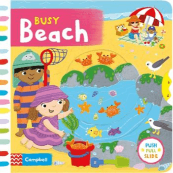 004175 Busy Beach (Board Book) By Books, Campbell