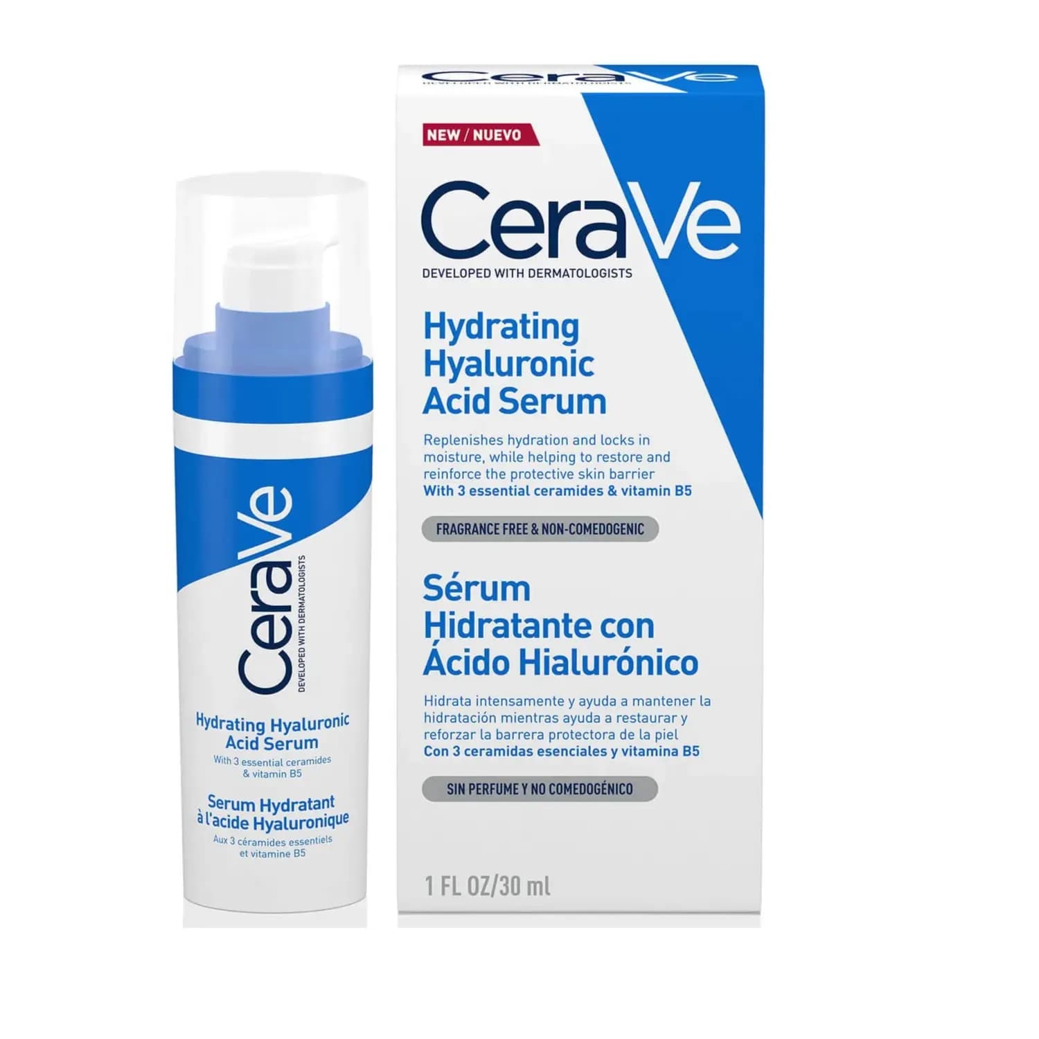 CeraVe Hydrating Hyaluronic Acid Serum Fragrance Free 30ml