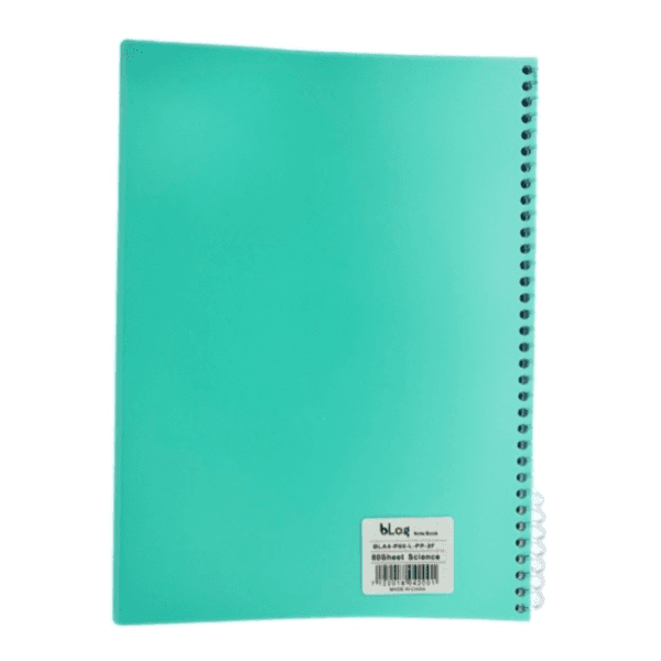 Blog University Science Notebook A4 Size 80 Sheets Turquoise Green Colour - 5806