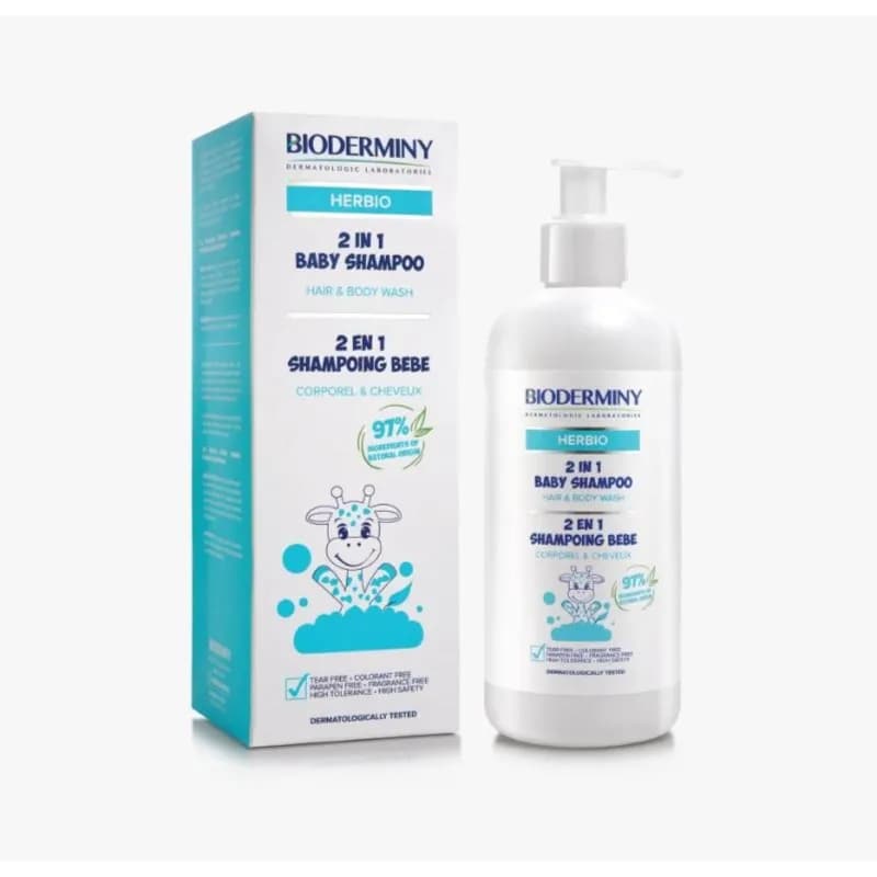 Bioderminy Herbio 2In1 Baby Sh. For H&B Wash 250Ml 