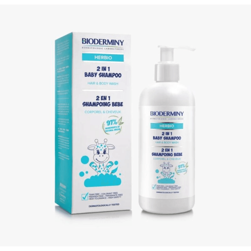 Bioderminy Herbio 2In1 Baby Sh. For H&B Wash 250Ml