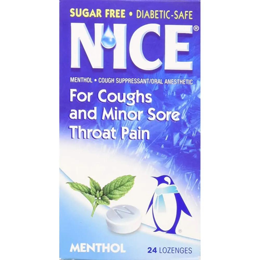 Nice Menthol Eucalyptus Flavor 24 Lozenges