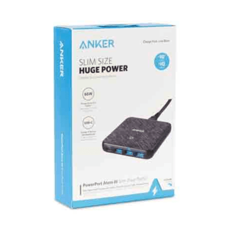 Anker Slim Size Hugo Power 3 Port USB 1 Port IQ