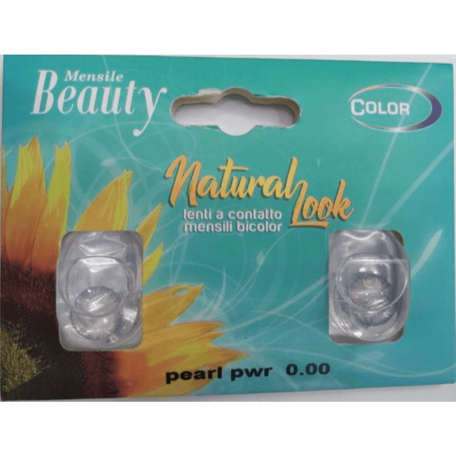 Beauty Mensile Natural Look Lenti A Contatto Mesili Bicolor Monthly Contact Lenses Pearl 2 Lenses