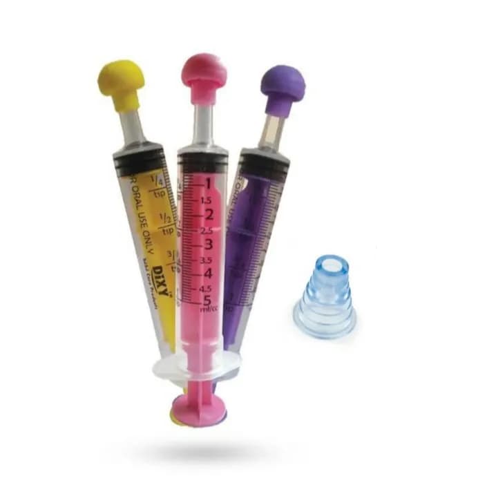 Dixi Oral Syringe Value Pack 3pcs(2*5ml, 1*10ml & Universal Adaptor)