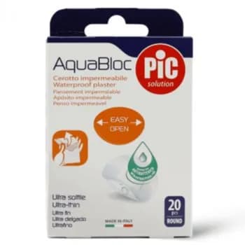 Pic Aquabloc Waterproof Round Plaster Ultra Thin 20 Pieces Ref- 02024002