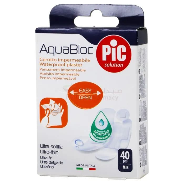 Pic Aquabloc Waterproof Plaster Ultra Thin Mix Plasters Ref 02024004 40 Pieces