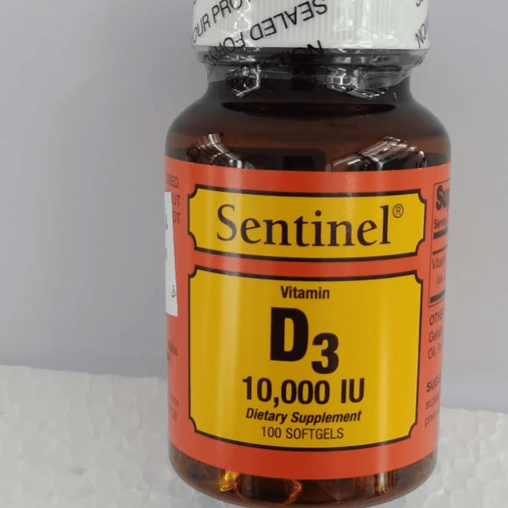 Sentinel Vitamin D3 10000 Iu 100 Tablets