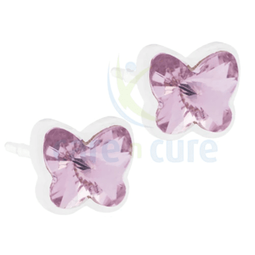 Blomdahl Medical Plastic Butterfly 5mm Light Amethyst 15-0199-74 B