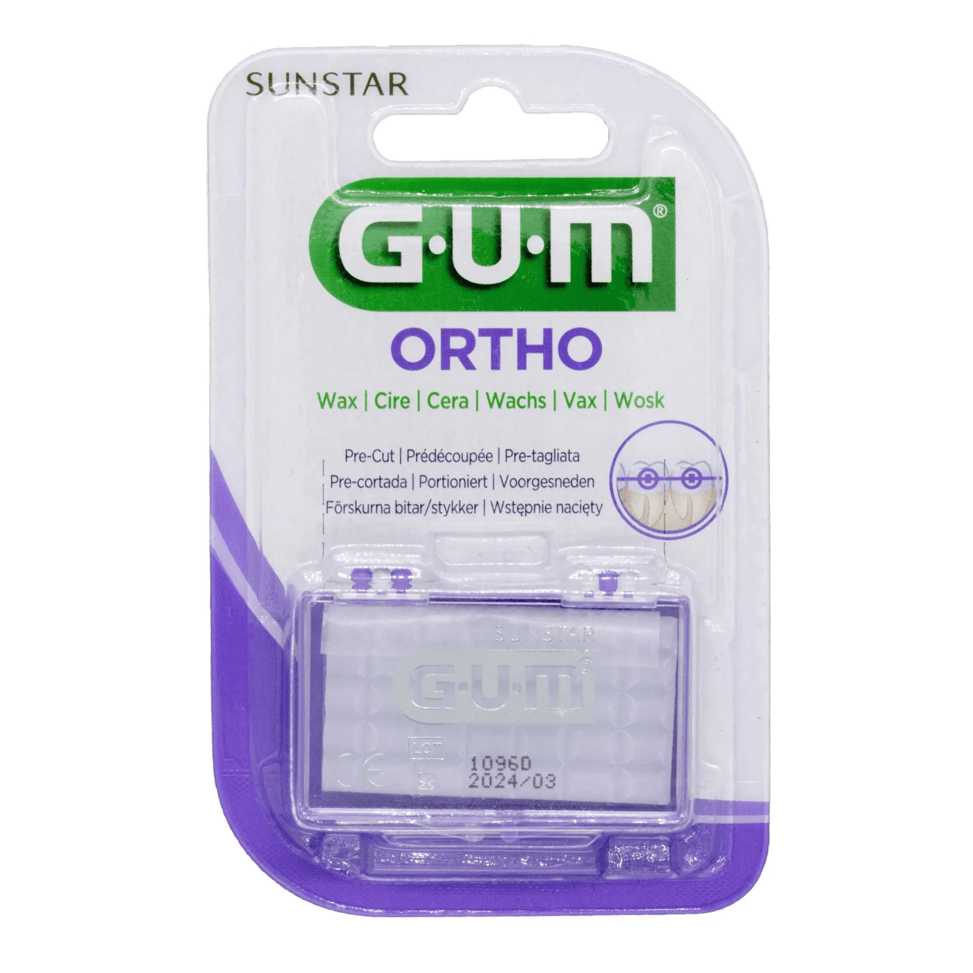 Gum 723 Ortho Wax | Protects Against Pain Caused By Braces | Pre-cut Wax