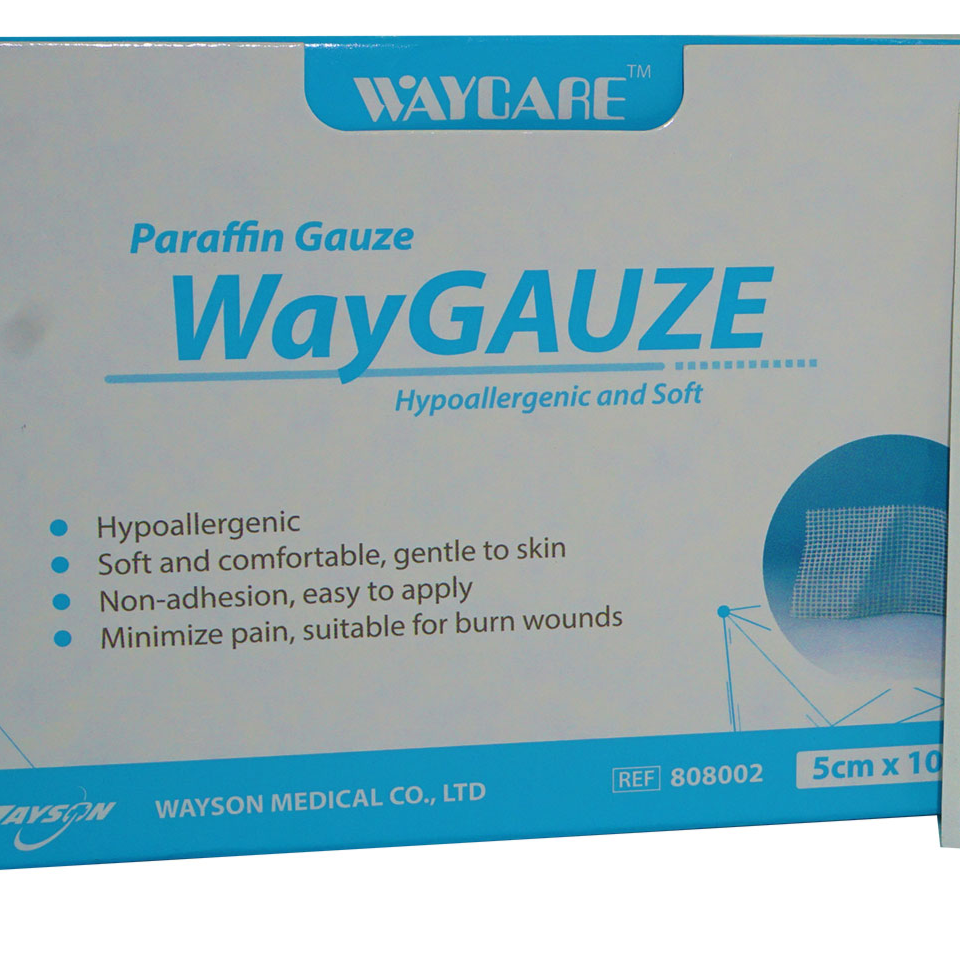 Waycare Paraffin Gauze 5cm To 10cm 50 Pcs