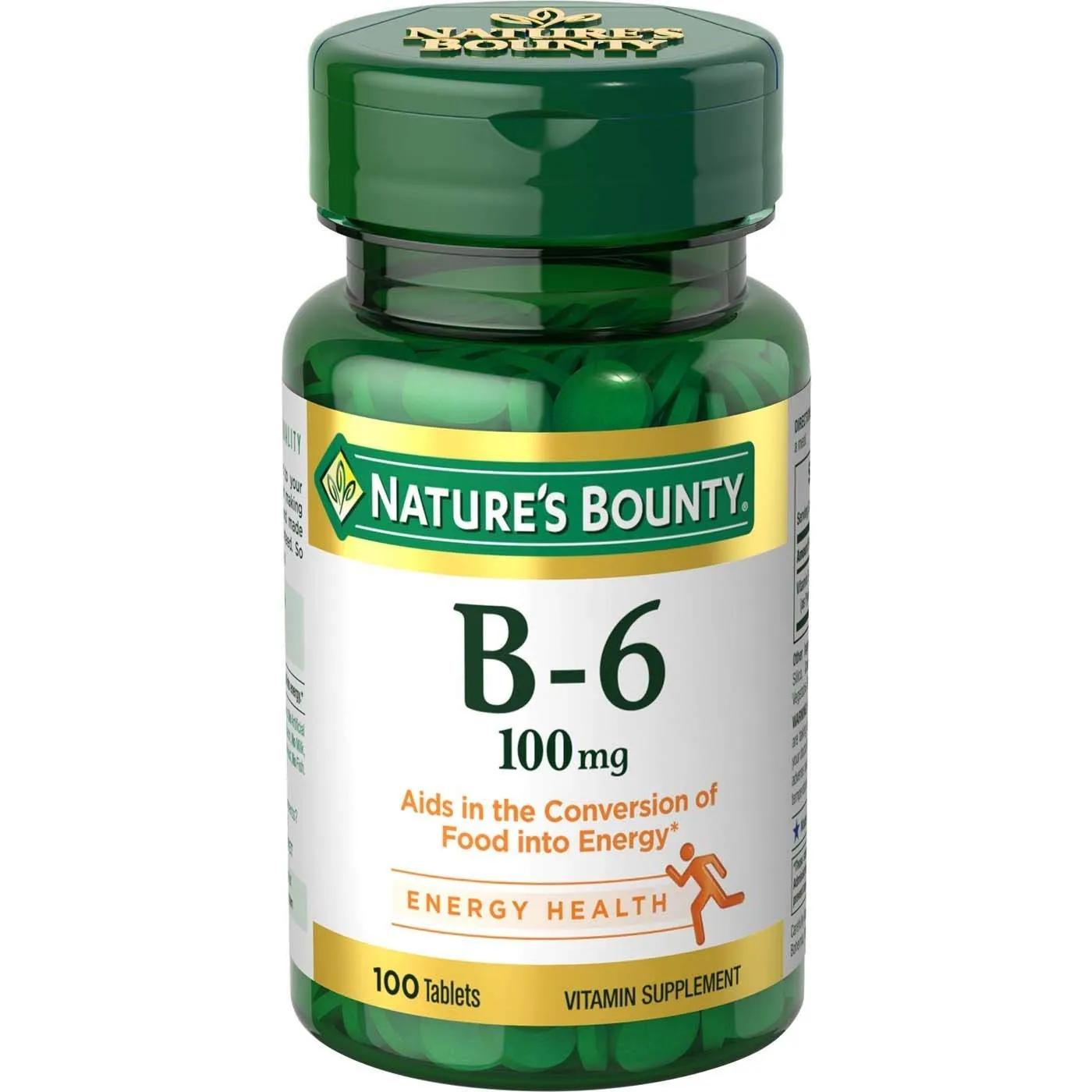 Natures Bounty B6 100mg