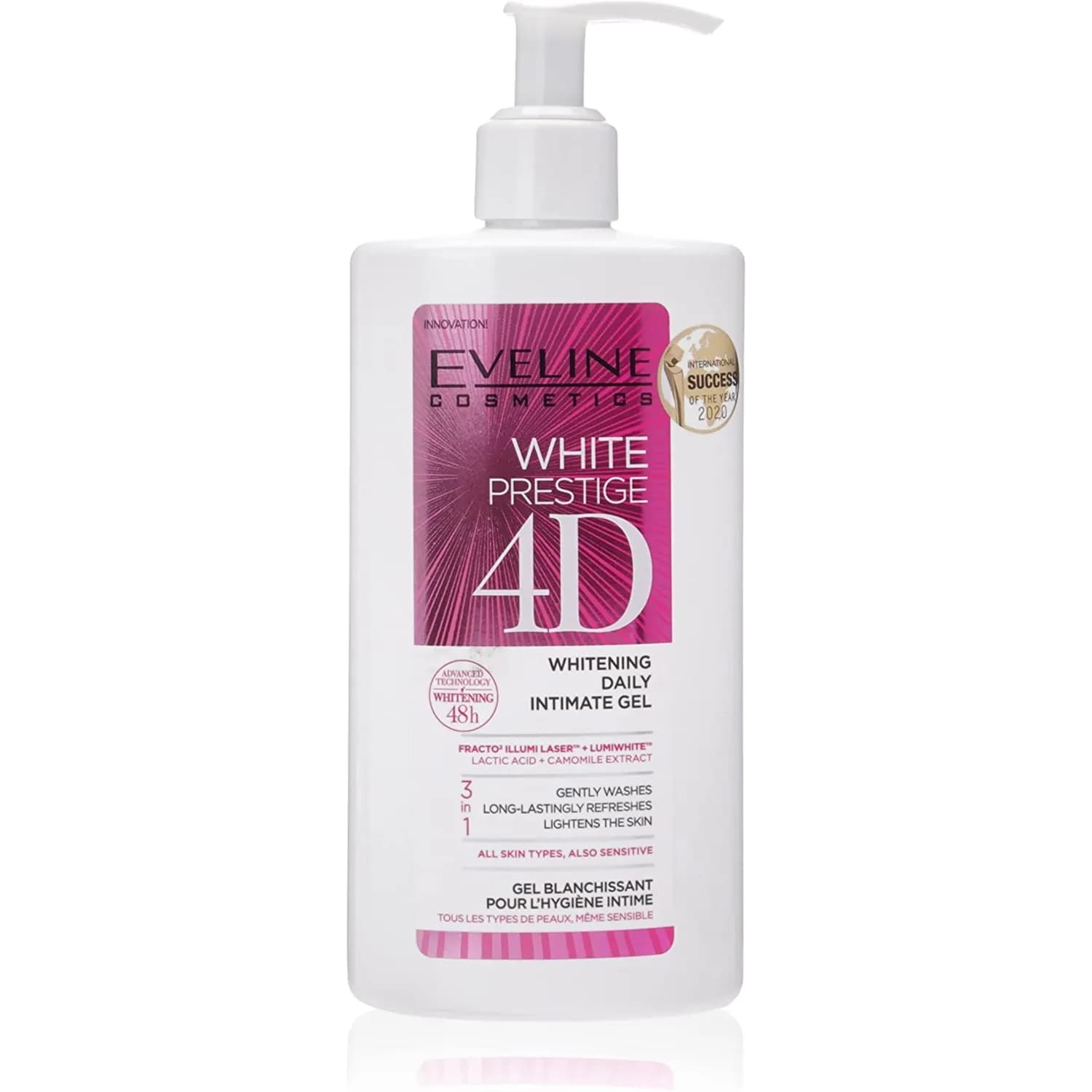 Eveline W.P 4D Whitening Daily Intimate Gel 250ml