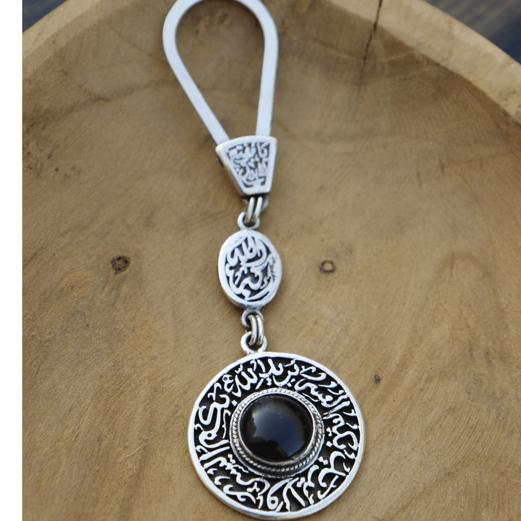 Ease Key Chain (Black Agate) 5121