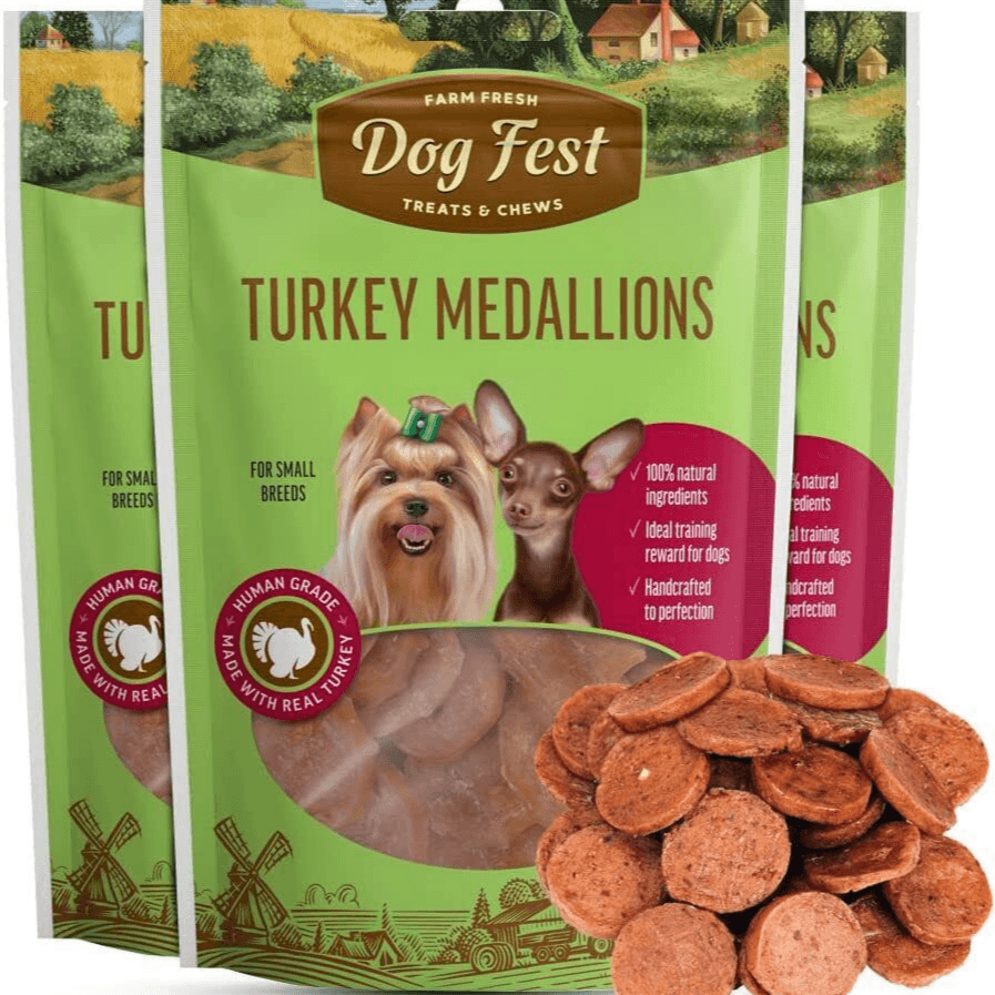 Farm Fresh Dog Treat & Chew Turkey Medallions 55g