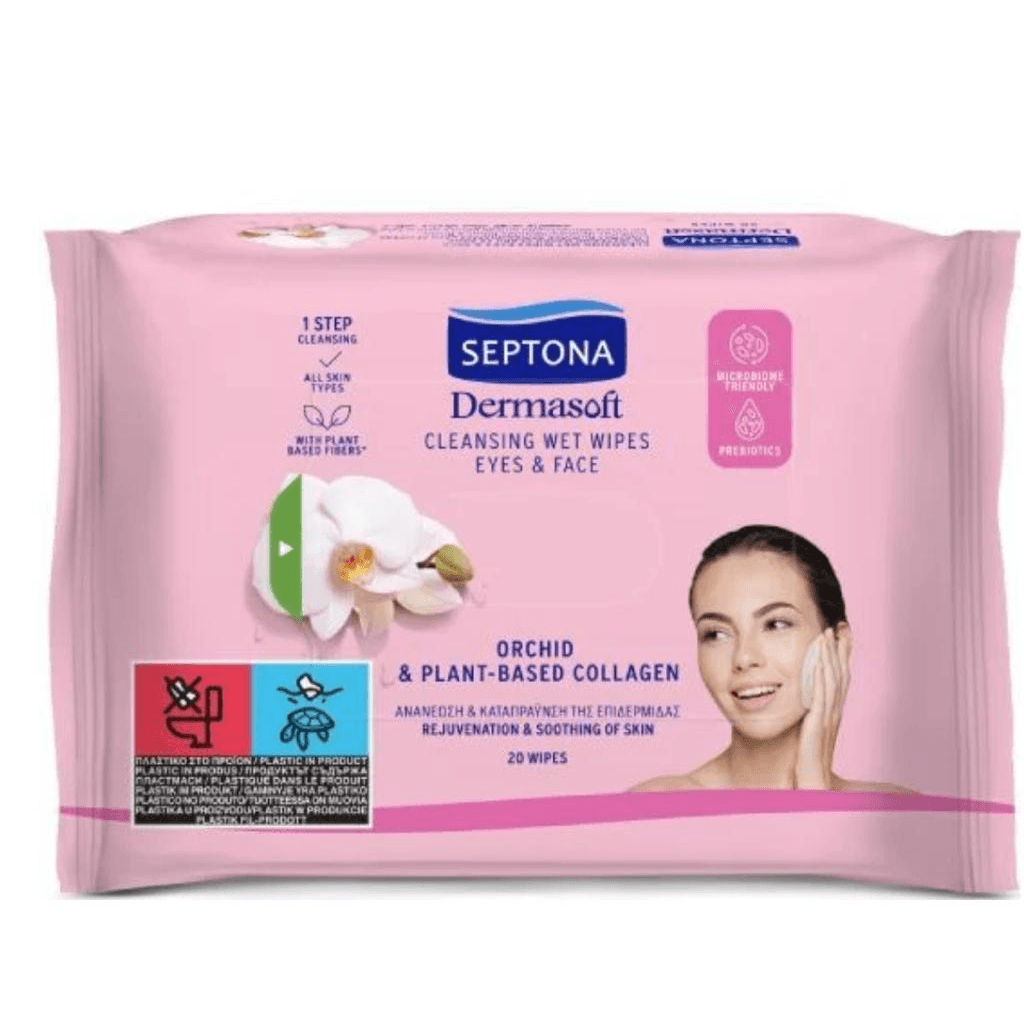 Septona Eye & Face Orchid Wipes 20's