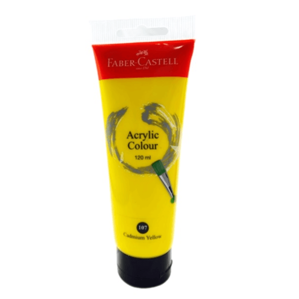 Faber-castell Acrilic Colour 120ml Tube Cadmium Yellow Colour - 11794