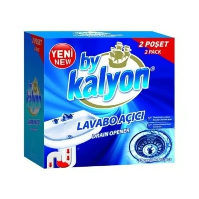 New Kalyon Darin Opener Deboucheur Lavabo Acici 2 Poset  2x70gm