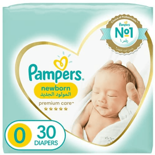 Pampers Premium Care New Born 30 Diapers