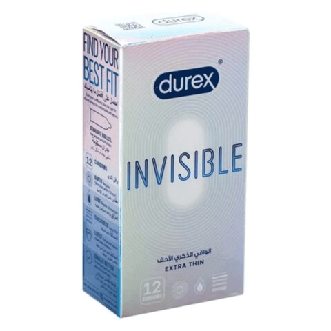 Durex Invisible Extra Thin - 12 Condoms