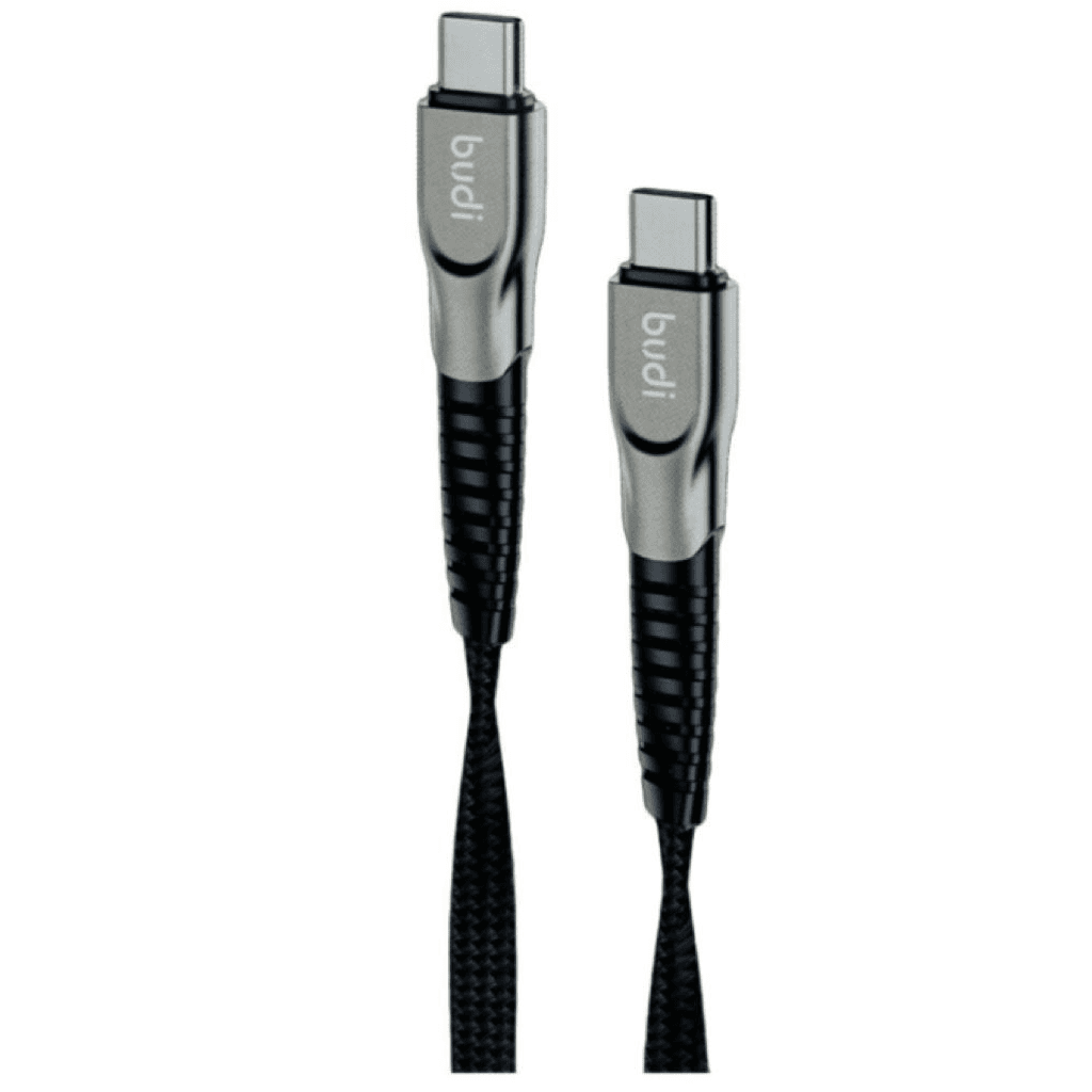 USB Cable Budi Dc213tt10b, Type C, 1.0 M., Black