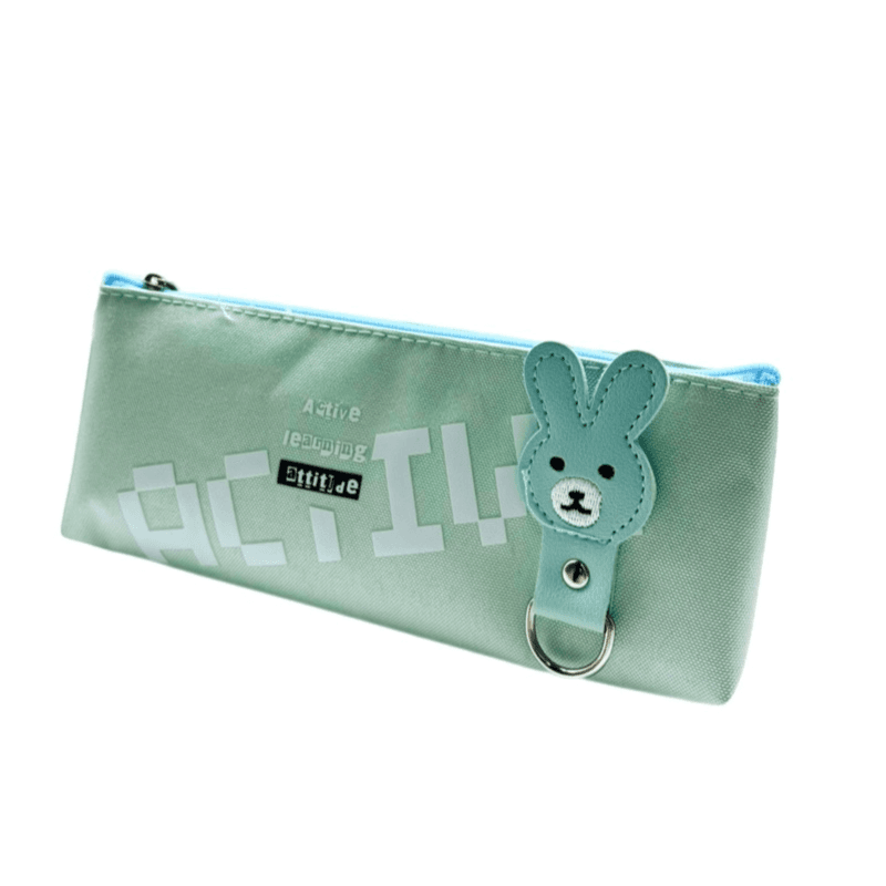 Active Luxurious Fabric Pencil Case Pastel green Colour- 12048