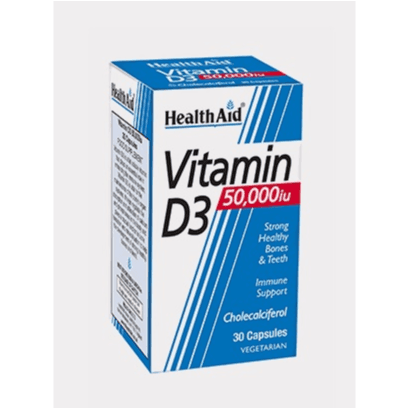 Health Aid Vitamin D3 50 000 Iu 30 Capsules