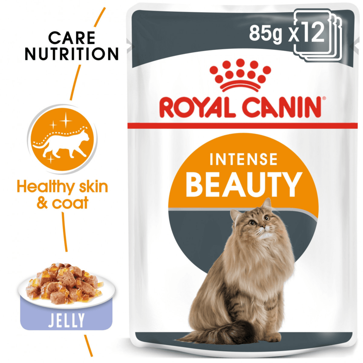 Royal Canin Intense Beauty in Jelly Wet Food - 12 Pouches