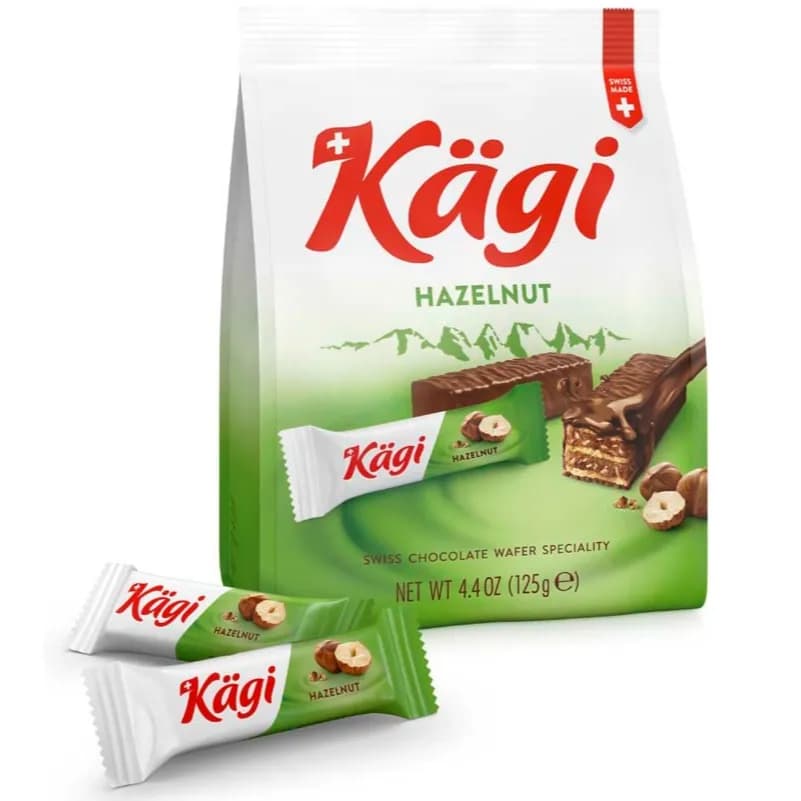 Kagi Hazelnut Swiss Chocolate Wafer Specialty 125g