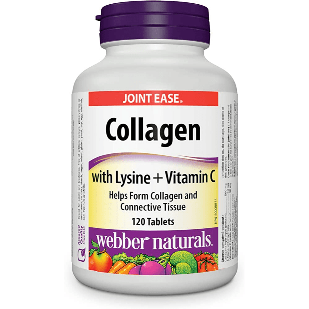 Webber Naturals Collagen With Lysin + Vitamin C 120 Tablets