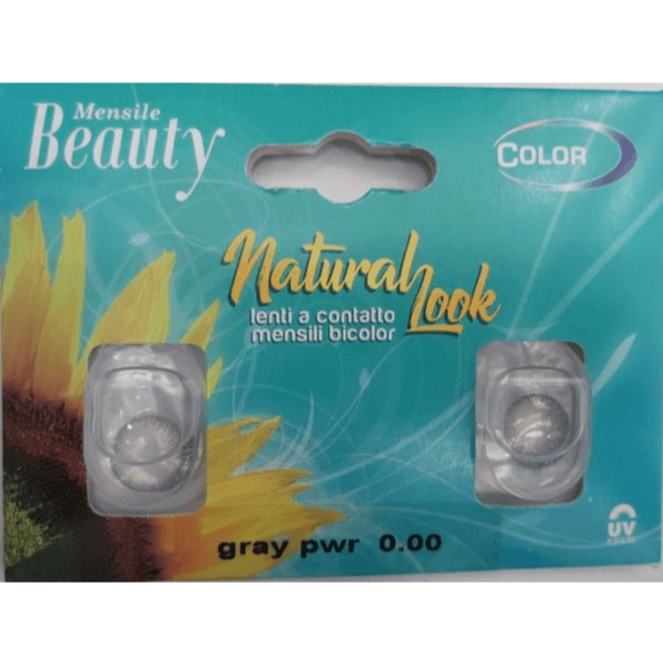 Beauty Mensile Natural Look Lenti A Contatto Mesili Bicolor Monthly Contact Lenses Gray 2 Lenses