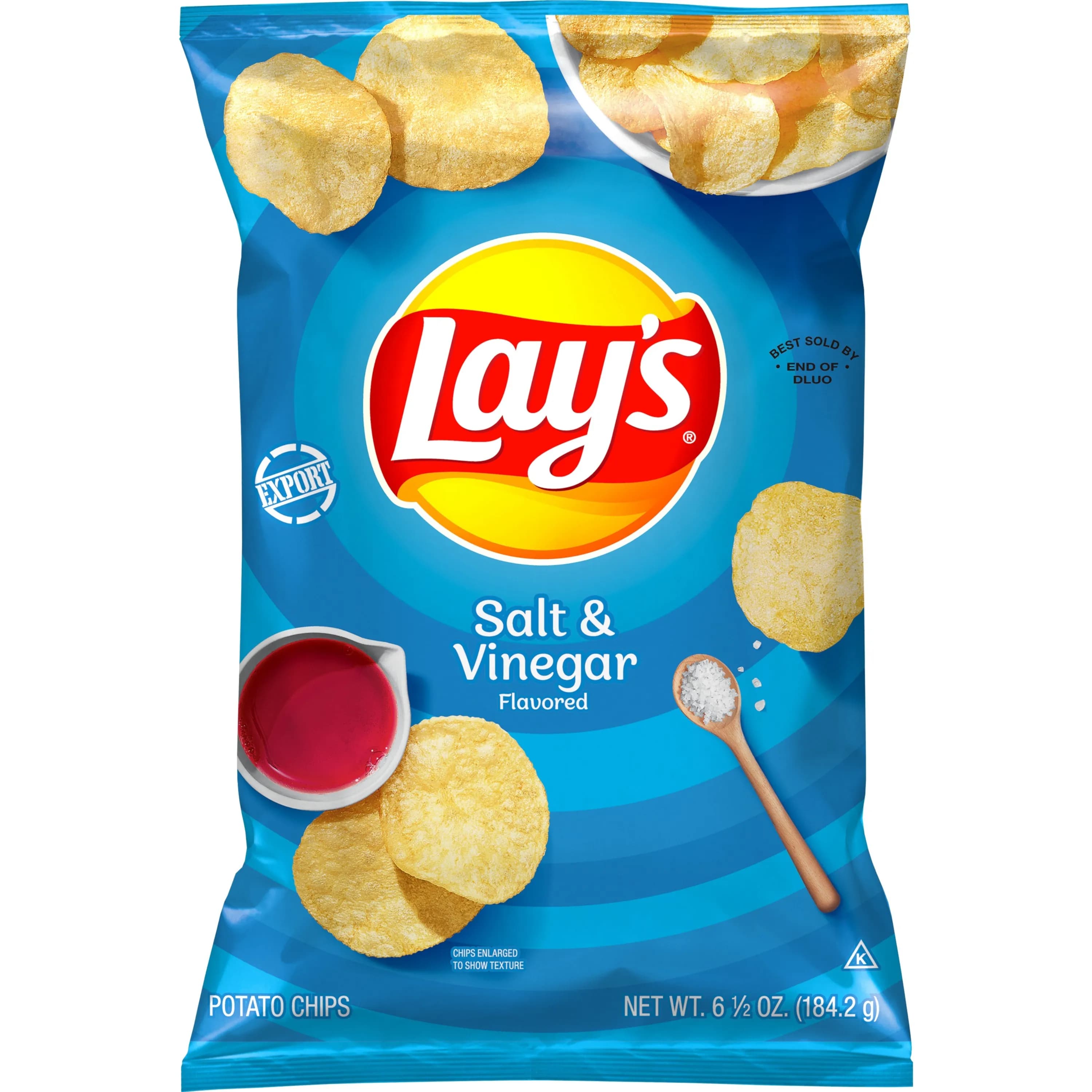 Lay's Salt & Vinegar Flavored Potato Chips 184.2g