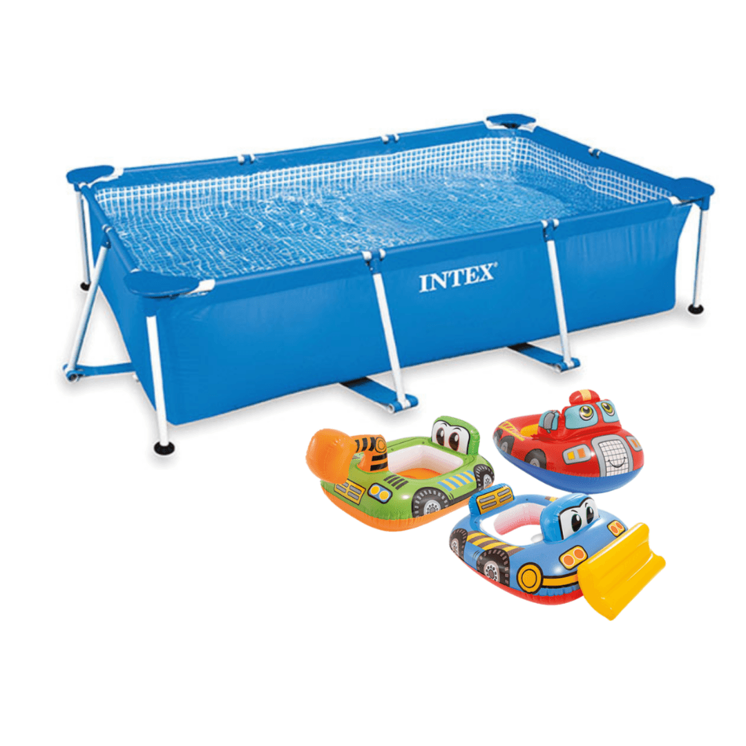 Intex Small Frame Pool - 2.6m x 1.60m x 65cm + Gift