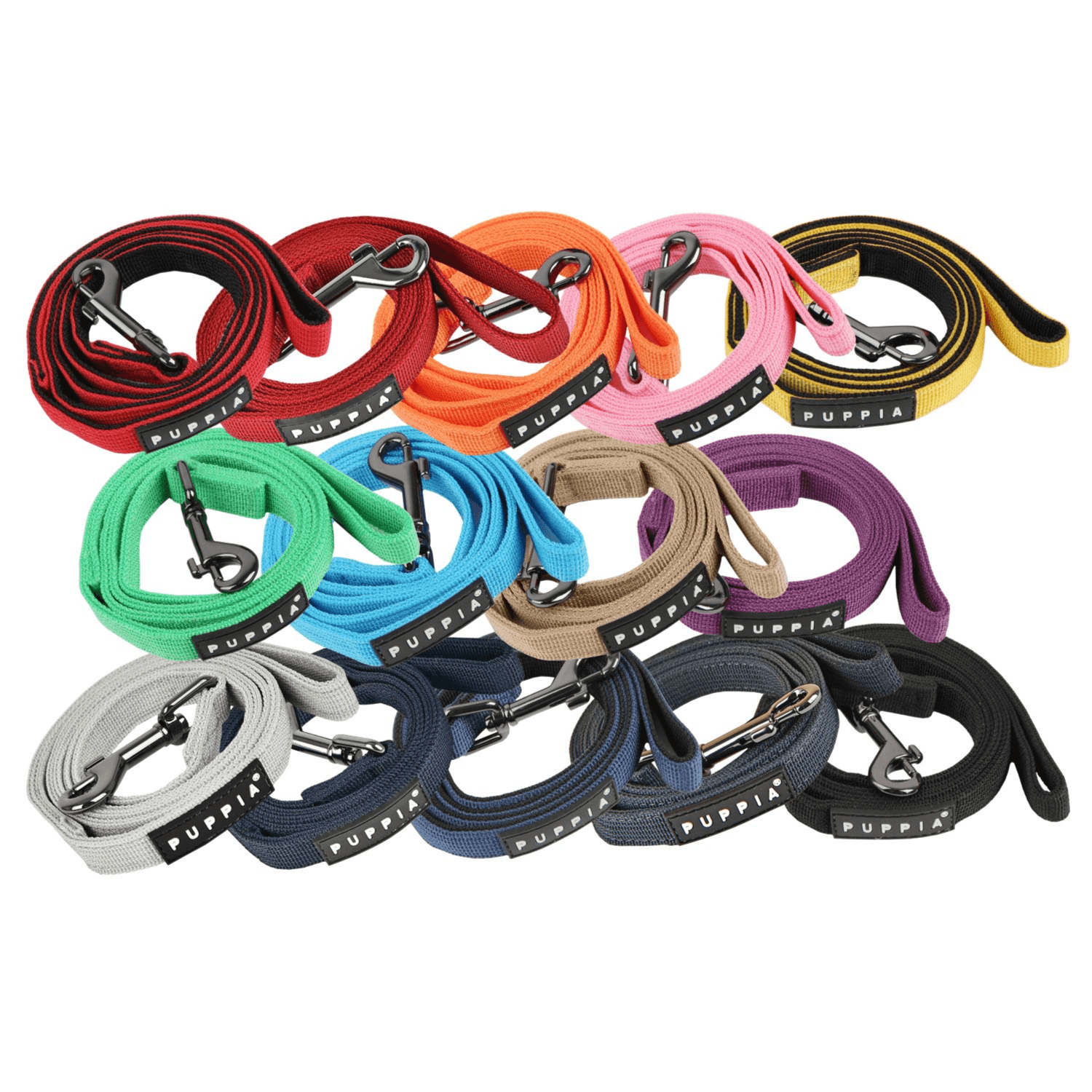 Puppia Two Tone Dog Lead Strong Durable Comfortable Grip Walking Training Leash