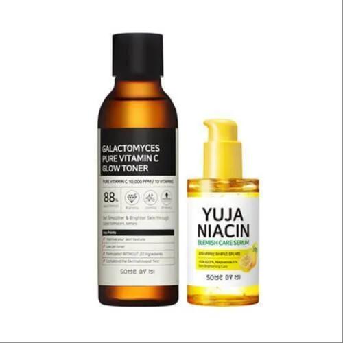 Galactomyces Pure Vitamin C Glow Toner And Yuja Niacin Blemish Care Serum Set