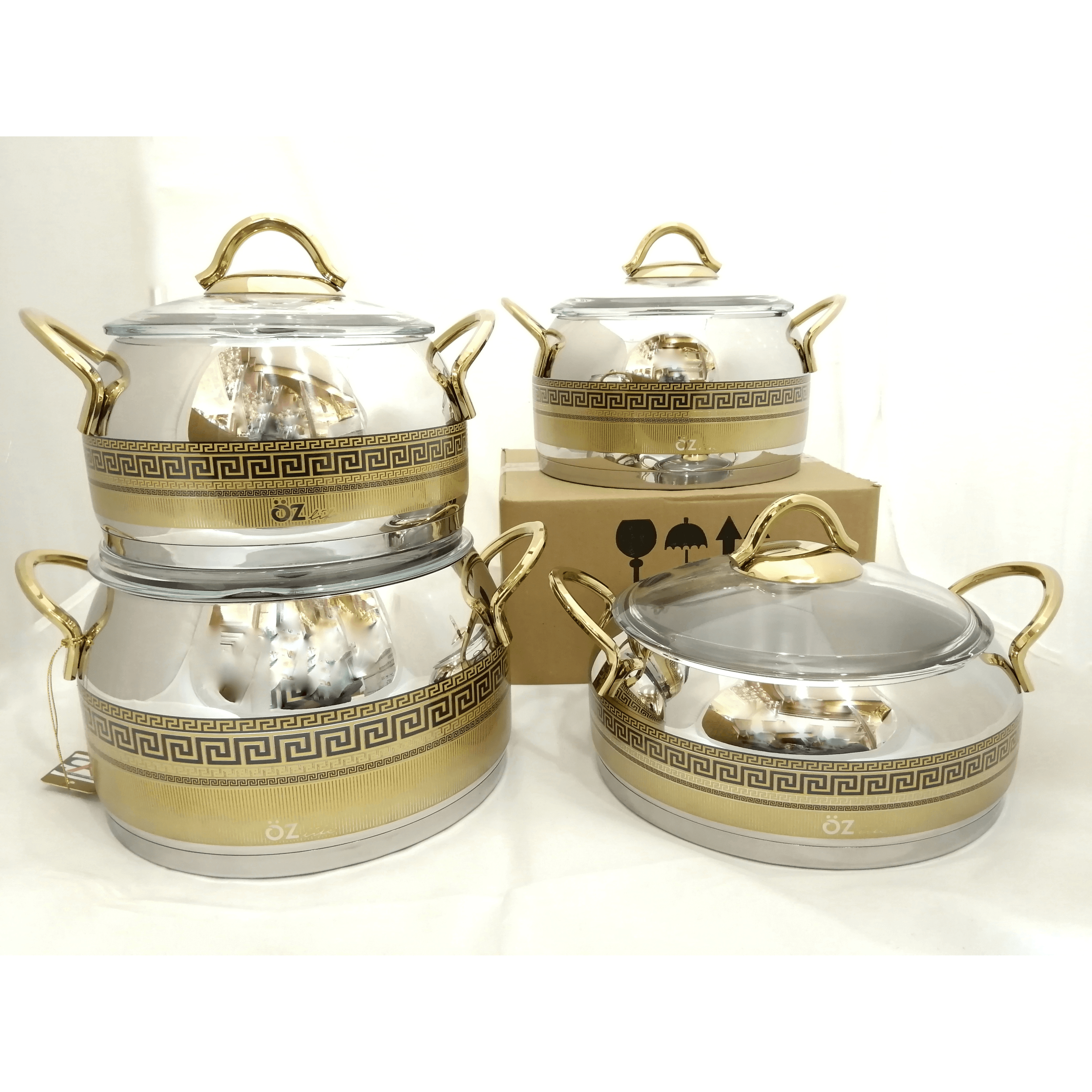 8 Pieces Cooking Pot Set