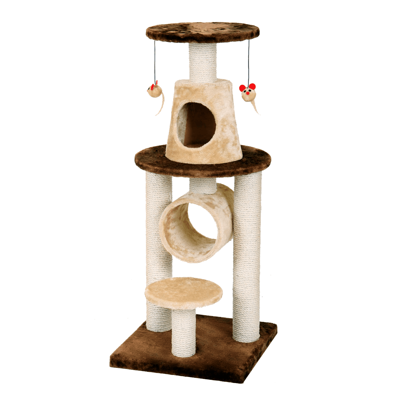 Bonalti Cat Play Tower Brown Beige