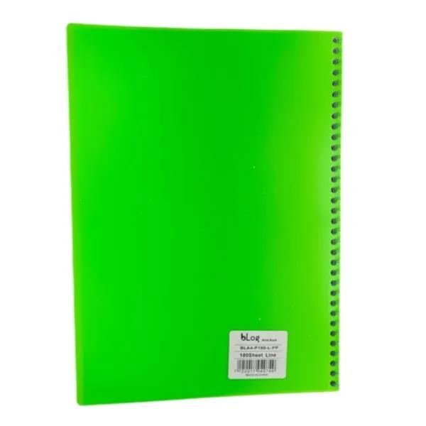 Blog University Ruled Notebook A4 Size 180 Sheets Light Green Colour - 1168