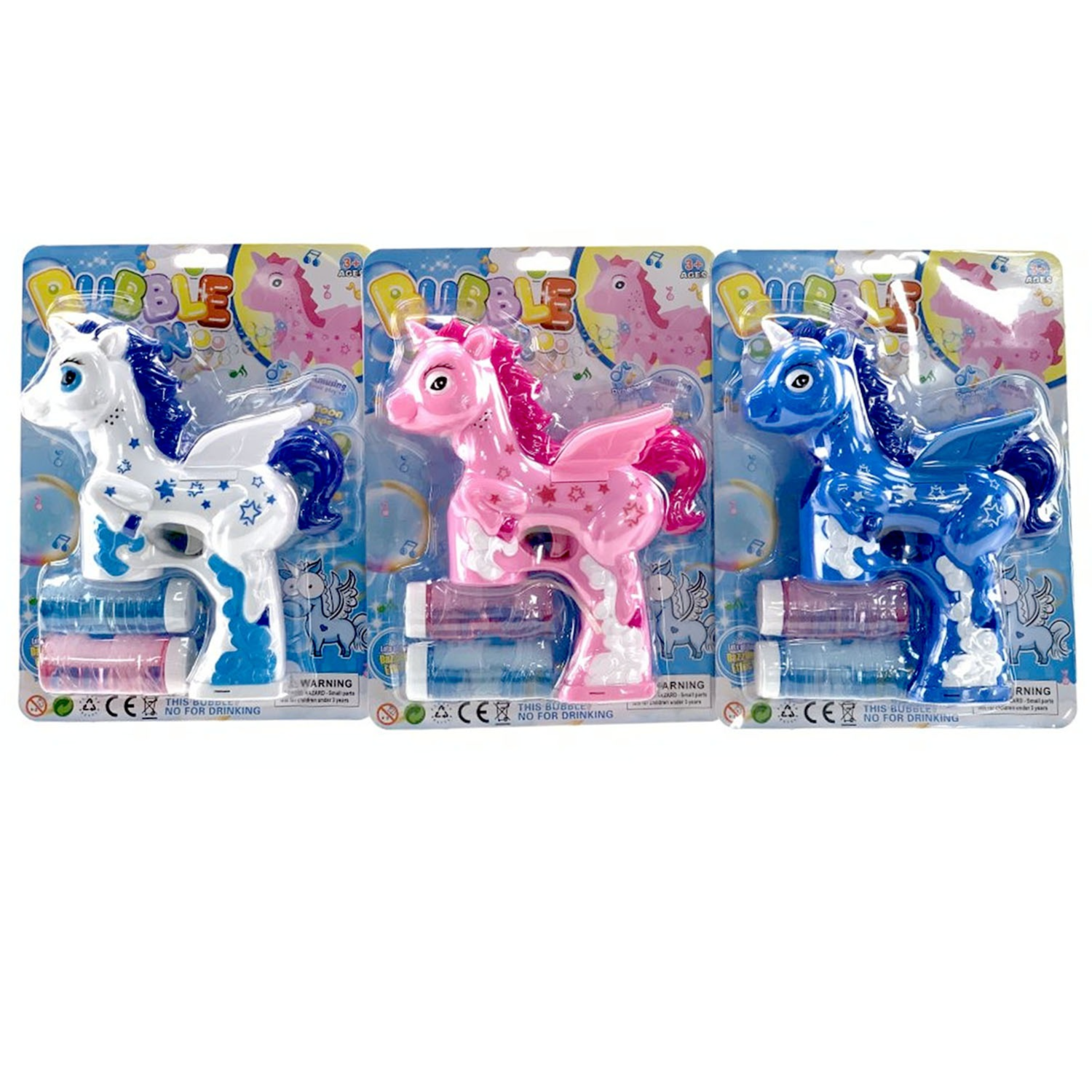 Electric Unicorn Bubble Gun-1 Pieces Set  (BWCS06)