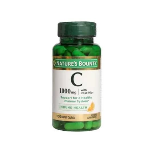 Nature's Bounty Vitamin C 1000mg With Rose Hips 100 Caplets